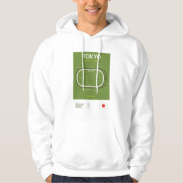 Sudadera Minimalist Tokyo Horse Racing Course Print Hoodie