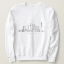 Sudadera Minimalist Tokyo Skyline Illustration