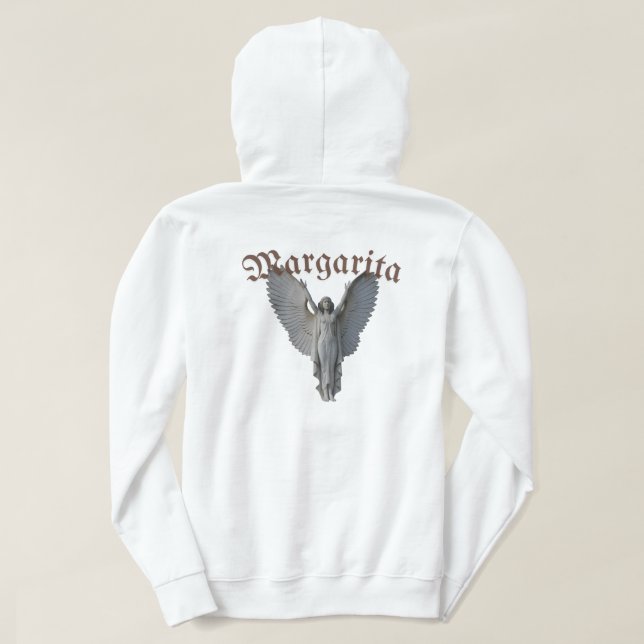 Sudadera Minimalista beige y marrón (Reverso del diseño)