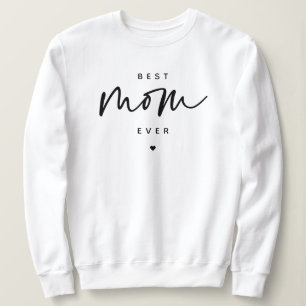 Sudadera Minimalista mejor madre jamás elegante tipografía