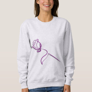 Sudadera Minimalista Rosa Púrpura
