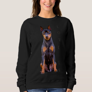 Sudadera Ministra Pinscher Dog Mom Dad T Love Puppy Mascota