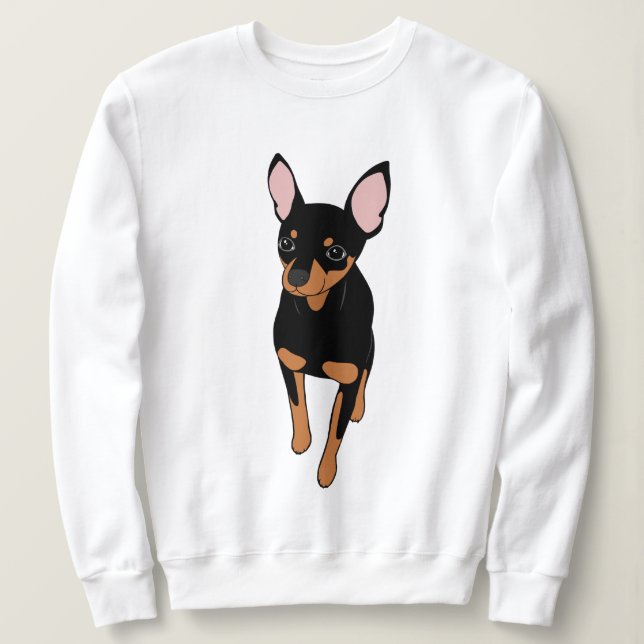 Sudadera Ministra Pinscher Min Pin Sweatshirt (Anverso del diseño)