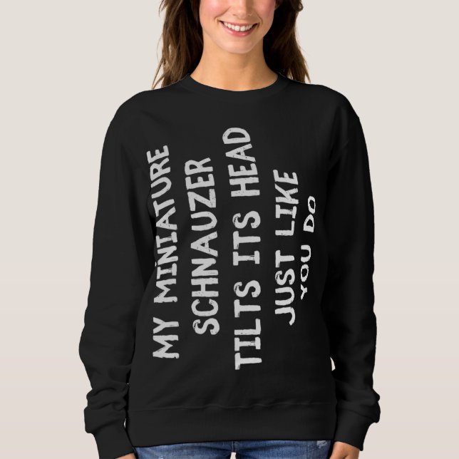 Sudadera Ministra Schnauzer Funny Perro Lover Regalo Cute M (Anverso)