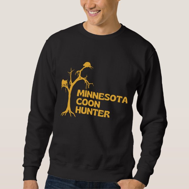 Sudadera Minnesota Coon Hunter - Caza divertida de mapaches (Anverso)