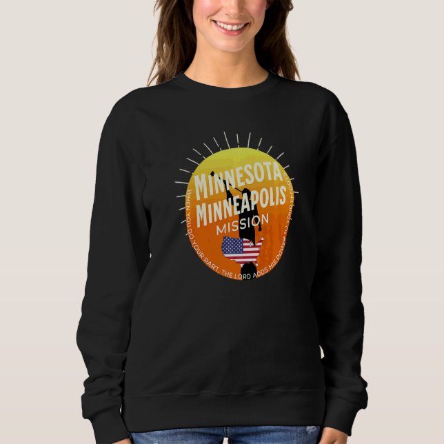 Sudadera Minnesota Minneapolis mormón Lds Misión Misionero (Anverso)