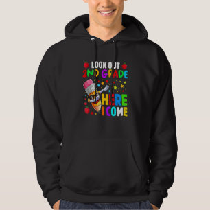 Sudadera Mira 2do Grado Segundo Aquí Vengo Lápiz Espalda