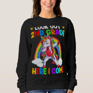 Sudadera Mira El Segundo Grado Aquí Llego Dabbing Unicorn
