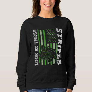 Sudadera Mira esas rayas - Cortar césped divertido padre cé