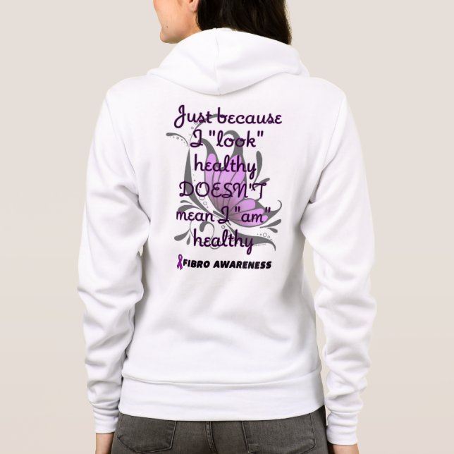 Sudadera "Mira" Healthy/Butterfly... Fibro (Reverso)