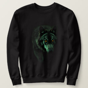 Sudadera "Mirada inquietante del Lobo de la noche"