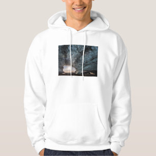 Sudadera Mirando desde una cueva de hielo, Islandia