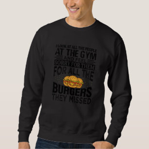 Sudadera Miro a todas las personas en el gimnasio   Chistes