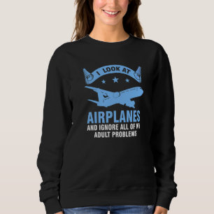 Sudadera Miro aviones y ignoro aviones Aire