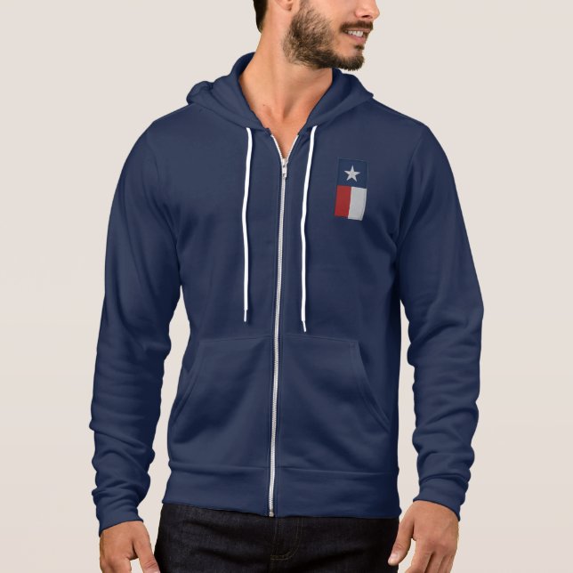 Sudadera Mirror Reversed Vertical Texas Flag (Anverso)