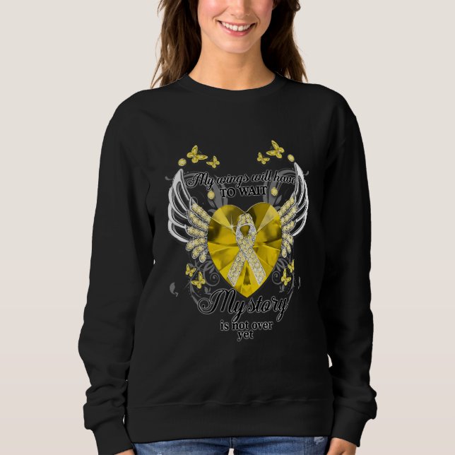 Sudadera Mis Alas Tendrán Que Esperar Que Mi Historia No Es (Anverso)