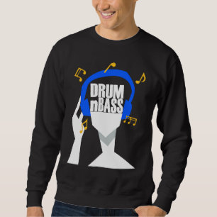 Sudadera Mis auriculares solo tocan Drum and Bass o DRUMnBA