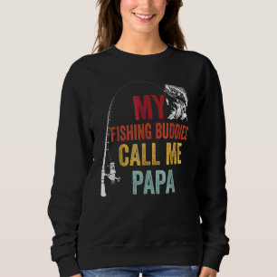 Sudadera Mis compañeros de pesca favoritos llaman a papá Fi