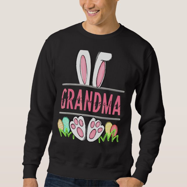 Sudadera Mis conejitos favoritos me llaman abuela Bunny (Anverso)