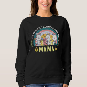 Sudadera Mis conejitos favoritos me llaman caza de huevos c
