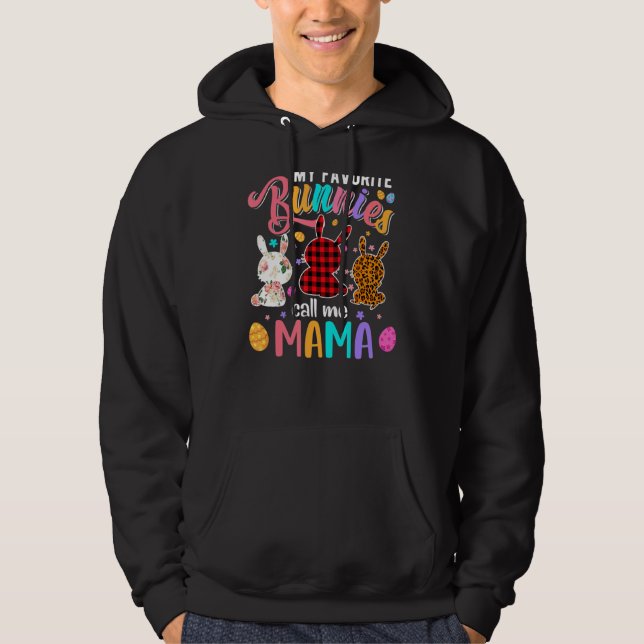 Sudadera Mis conejitos favoritos me llaman mamá feliz conej (Anverso)