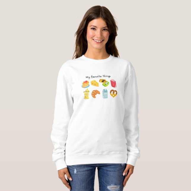 Sudadera Mis cosas favoritas (Anverso completo)
