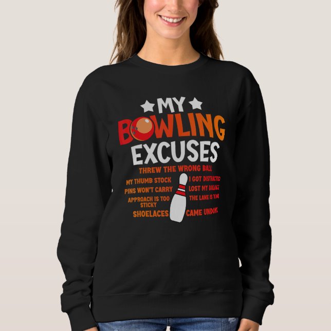 Sudadera Mis disculpas para bolos (Anverso)