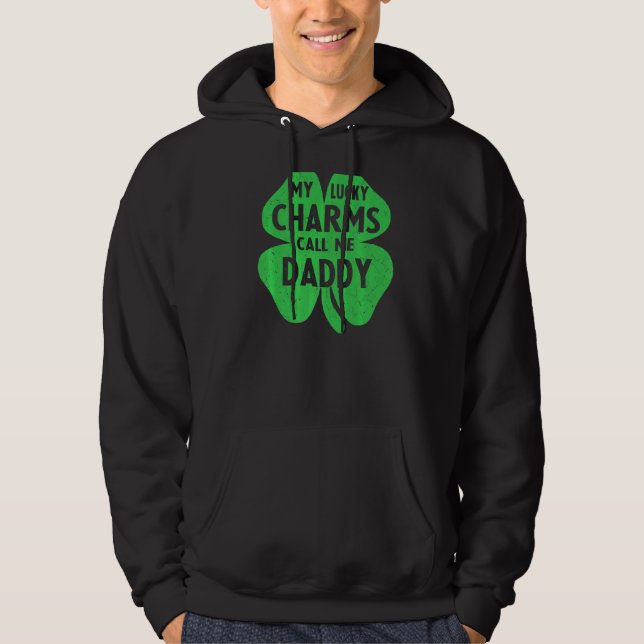 Sudadera Mis Encantadores Afortunados Me Llaman Papi Funny  (Anverso)