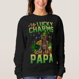Sudadera Mis Encantos Afortunados Me Llaman Papa Idea Perfe