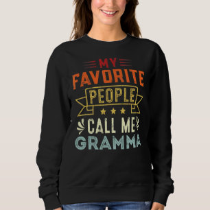 Sudadera Mis favoritas me llaman madre retro gramma