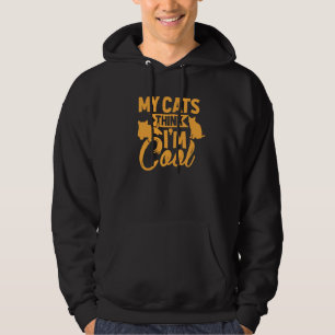 Sudadera Mis Gatos Piensan Que Soy Un Mascota Gatito Gatito