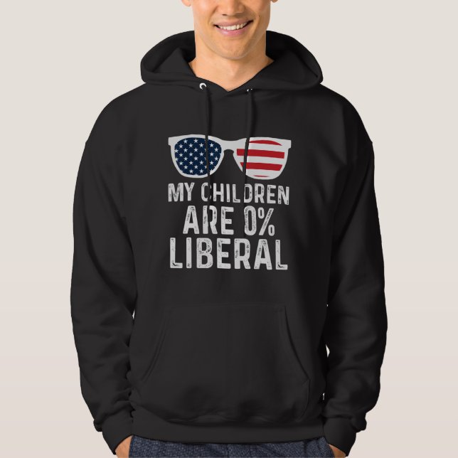 Sudadera Mis hijos son patriotas liberales al 0% (Anverso)