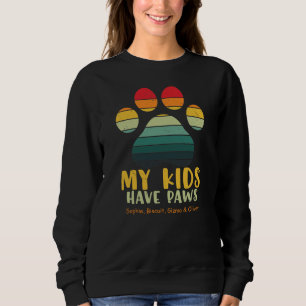 Sudadera Mis hijos tienen patas Personalizado