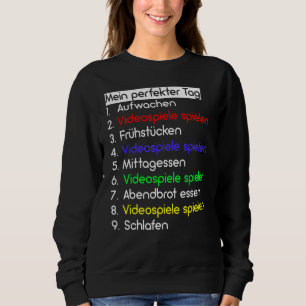 Sudadera Mis juegos de video de día perfecto Guay Gamer Tee