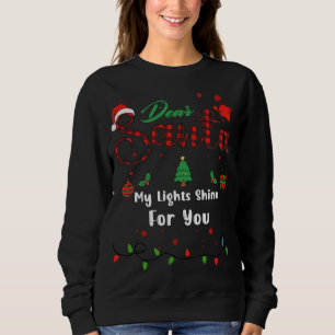 Sudadera Mis luces brillan para ti, querida Navidad Sa