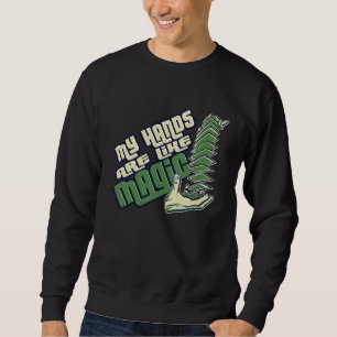 Sudadera Mis manos son como magia Cardista Cartomagia Mago
