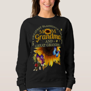 Sudadera Mis mejores bendiciones me llaman abuela y gran ma