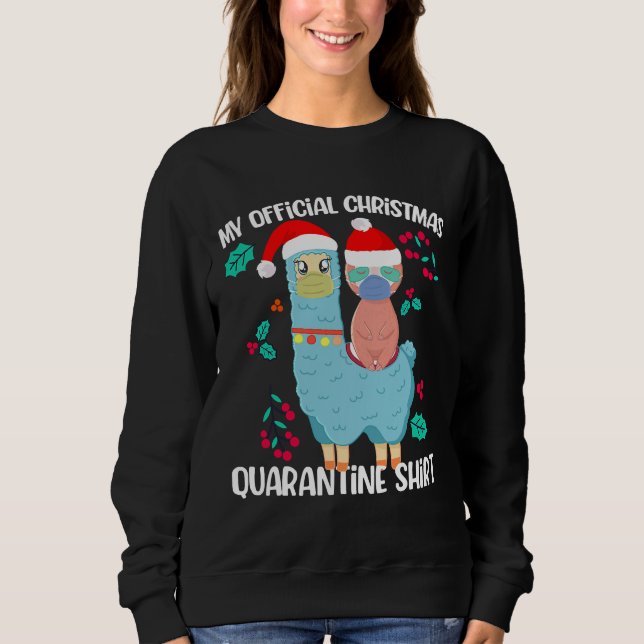Sudadera Mis Navidades oficiales Cuarentena Sloth (Anverso)