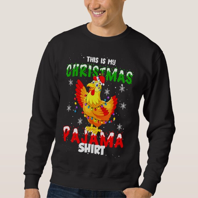 Sudadera Mis Navidades Pajama Chicken (Anverso)