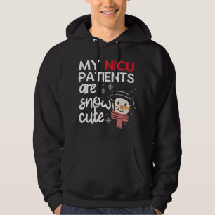 Sudadera Mis pacientes de la NICU son Navidades con nieve, 