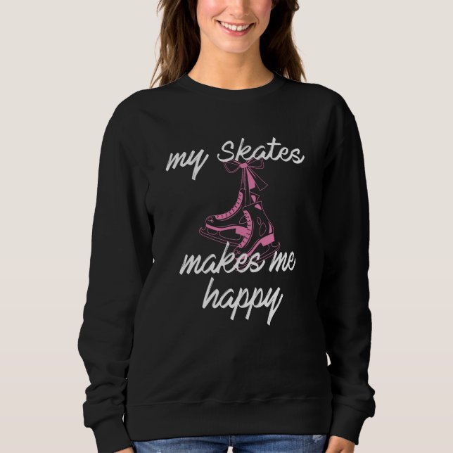 Sudadera Mis patines me hacen feliz (Anverso)