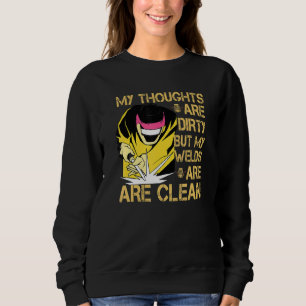 Sudadera Mis Pensamientos Están Sucios, Pero Mis Pantalones