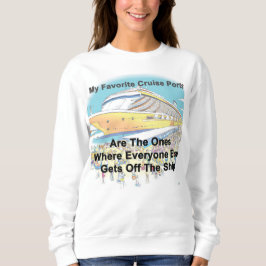 Sudadera Mis Puertos de Crucero Favoritos