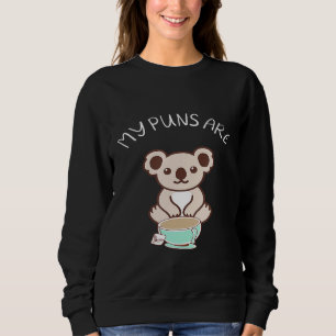Sudadera Mis puntas son té de Koala - Graciosos puntitos an