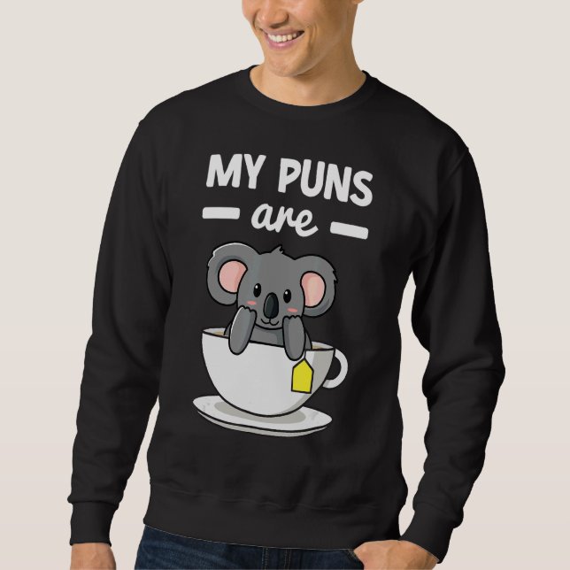 Sudadera Mis Puntuaciones Son Animales De Oso Koala Tea Pun (Anverso)