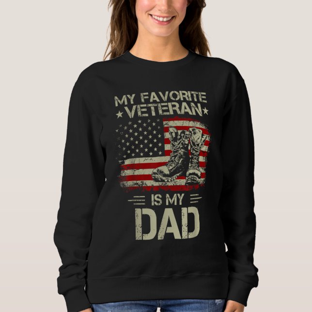 Sudadera Mis Veteranos Favoritos Son Las Botas De Combate D (Anverso)