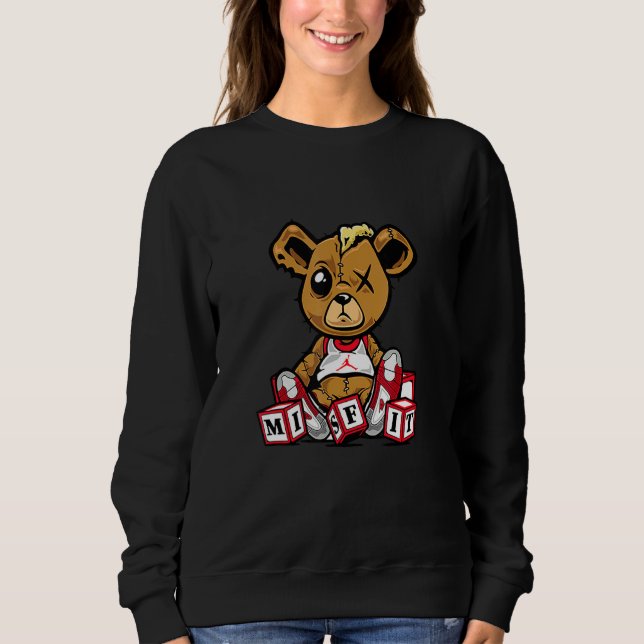 Sudadera Misift Teddy Tee Para Sneaker Love J Ordan Fire Re (Anverso)