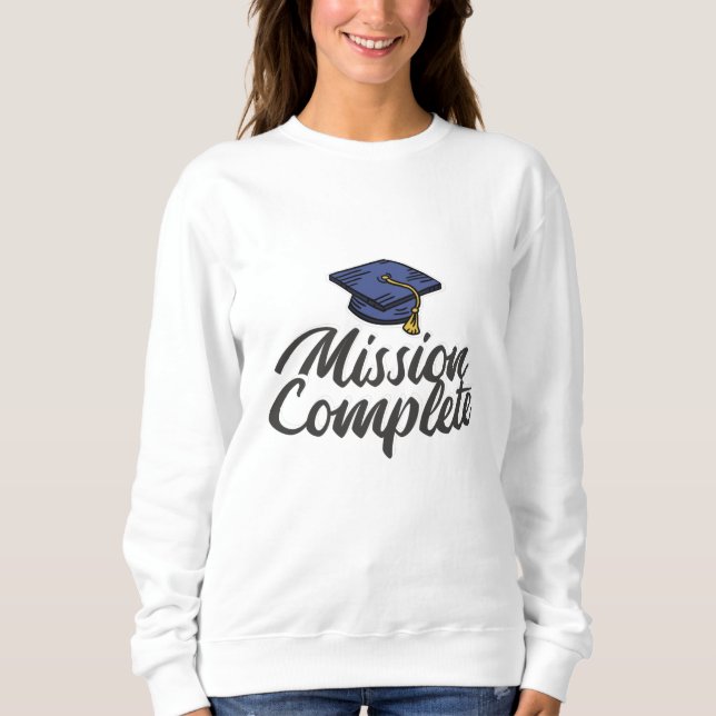 Sudadera Misión de graduación completada (Anverso)