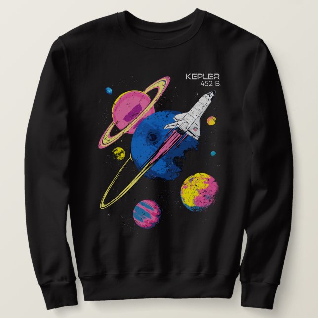Sudadera Misión espacial Kepler 452B (Anverso del diseño)