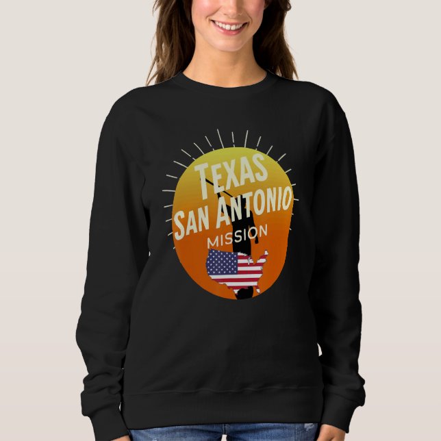 Sudadera Misión Mormon LDS de Texas San Antonio Misionero C (Anverso)